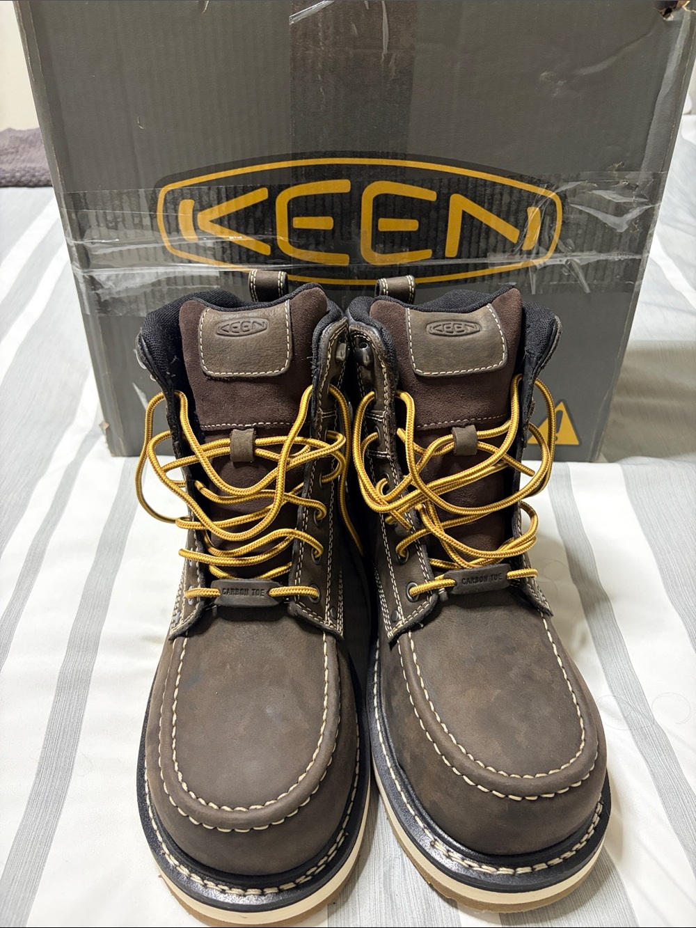 Keen Brown Leather Cincinnati Carbon-Fiber Toe 10.5 wide